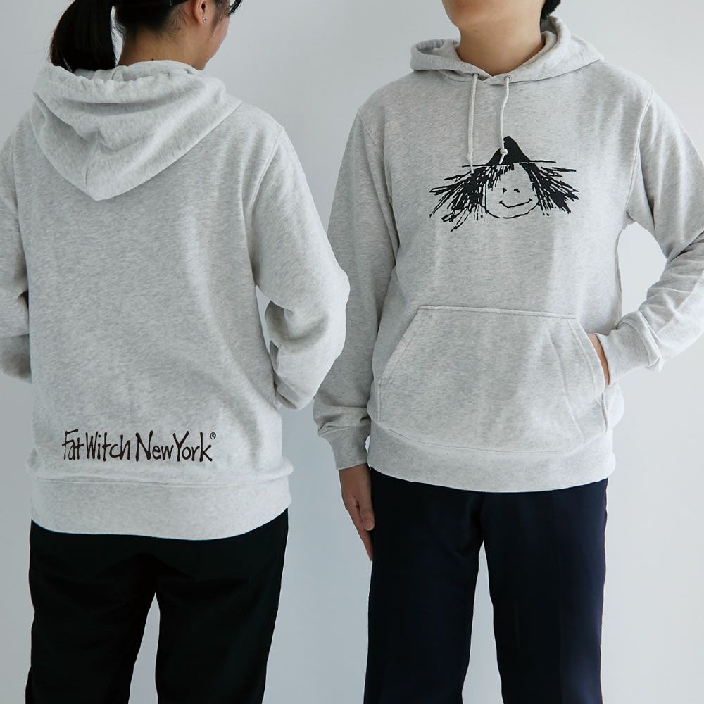 Fat Witch New York 魔女ロゴ 裏毛パーカー (オートミール) | New York